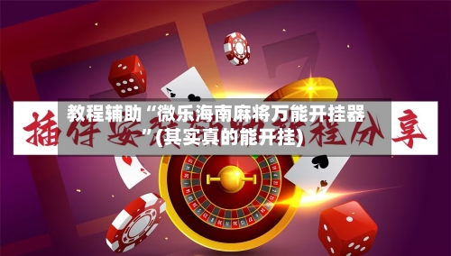 教程辅助“微乐海南麻将万能开挂器”(其实真的能开挂)