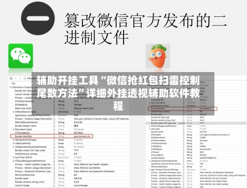 辅助开挂工具“微信抢红包扫雷控制尾数方法”详细外挂透视辅助软件教程