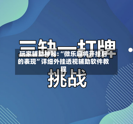 玩家辅助神器:“微乐麻将开挂后的表现”详细外挂透视辅助软件教程