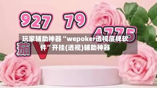 玩家辅助神器“wepoker透视底牌软件”开挂(透视)辅助神器