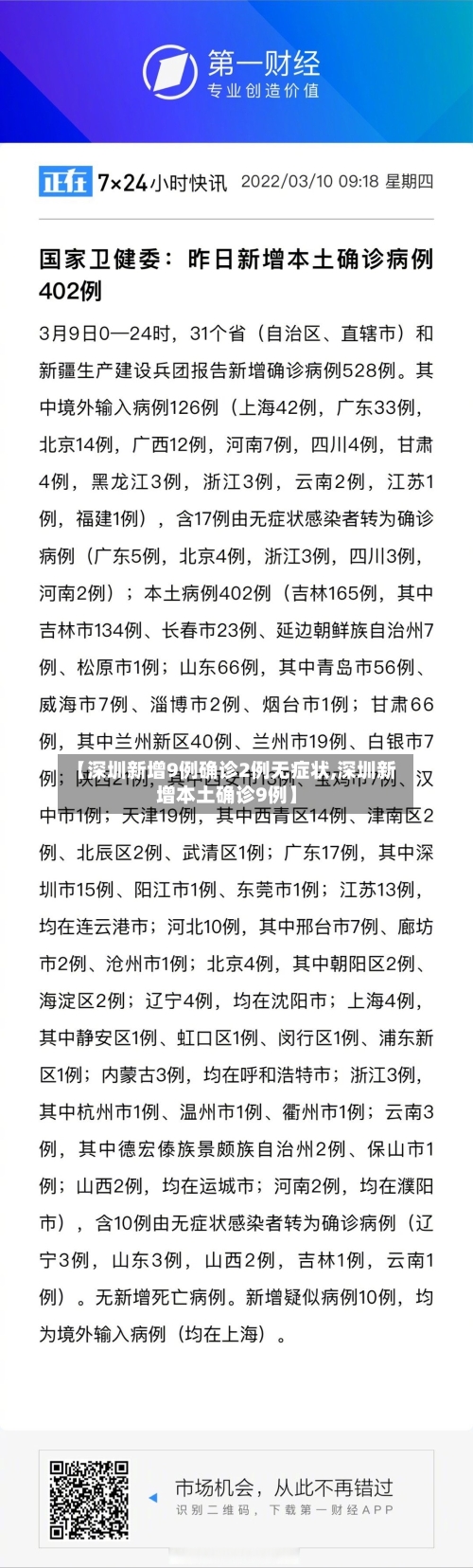 【深圳新增9例确诊2例无症状,深圳新增本土确诊9例】