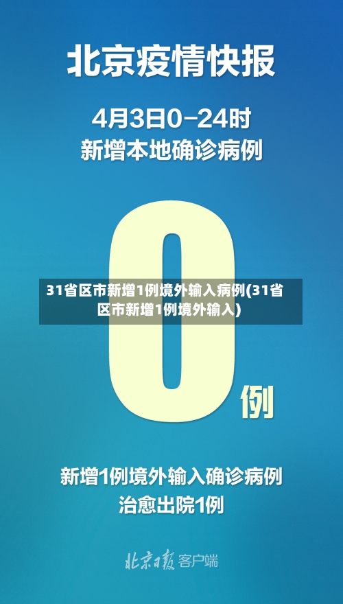31省区市新增1例境外输入病例(31省区市新增1例境外输入)