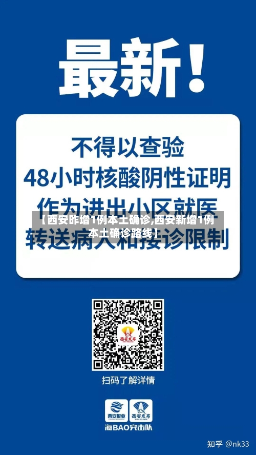 【西安昨增1例本土确诊,西安新增1例本土确诊路线】
