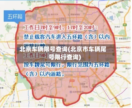 北京车辆限号查询(北京市车辆尾号限行查询)