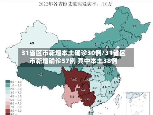 31省区市新增本土确诊30例/31省区市新增确诊57例 其中本土38例