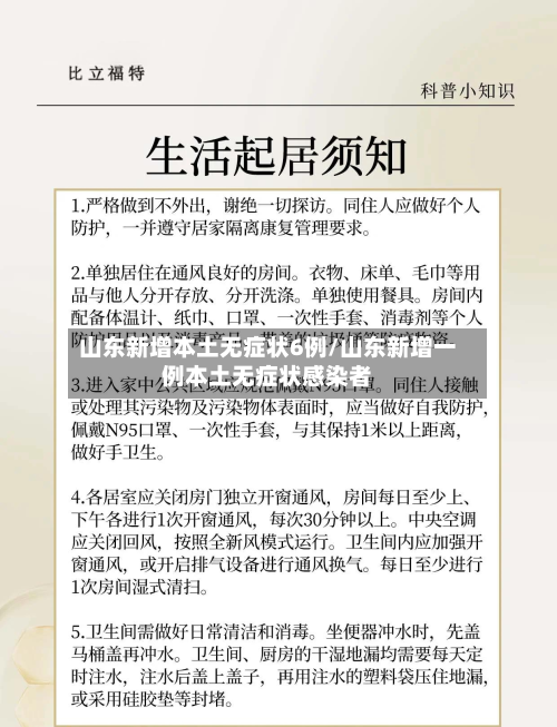 山东新增本土无症状6例/山东新增一例本土无症状感染者