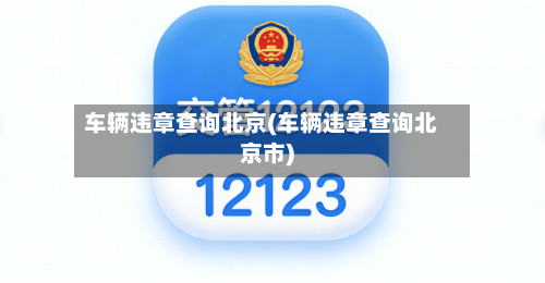 车辆违章查询北京(车辆违章查询北京市)