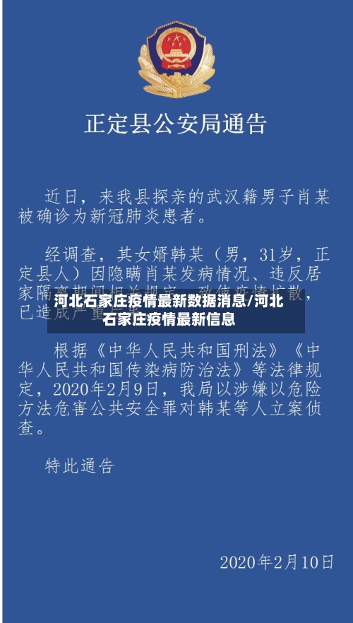 河北石家庄疫情最新数据消息/河北石家庄疫情最新信息