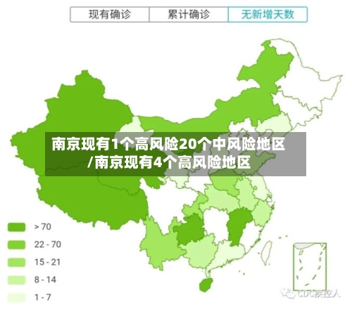 南京现有1个高风险20个中风险地区/南京现有4个高风险地区