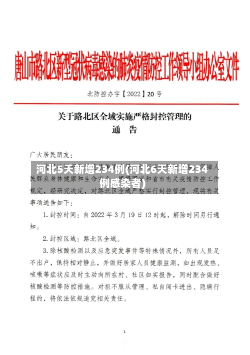 河北5天新增234例(河北6天新增234例感染者)