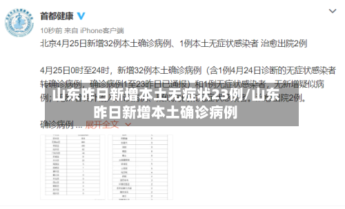 山东昨日新增本土无症状23例/山东昨日新增本土确诊病例