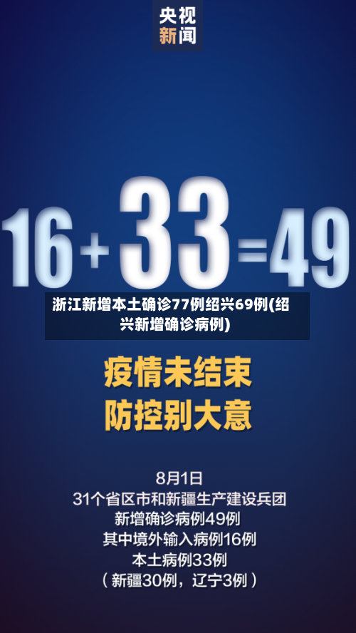 浙江新增本土确诊77例绍兴69例(绍兴新增确诊病例)