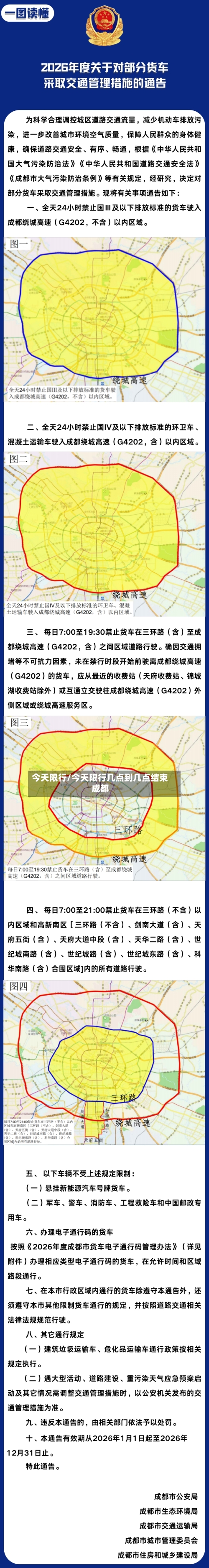 今天限行/今天限行几点到几点结束成都