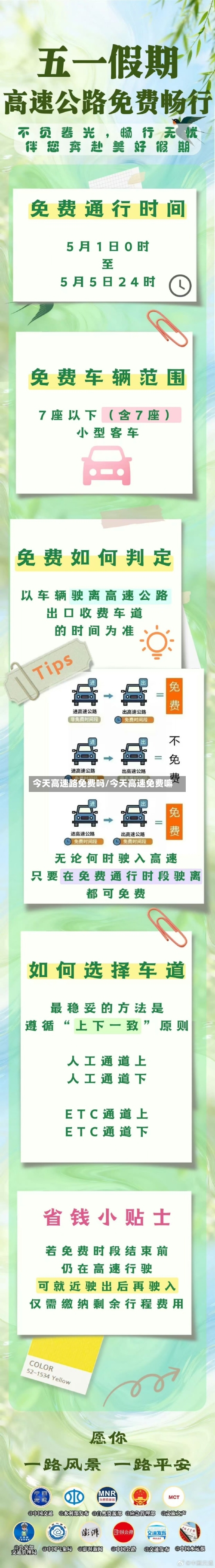 今天高速路免费吗/今天高速免费嘛
