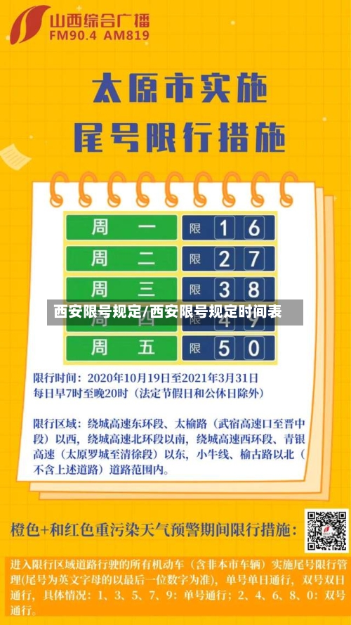 西安限号规定/西安限号规定时间表