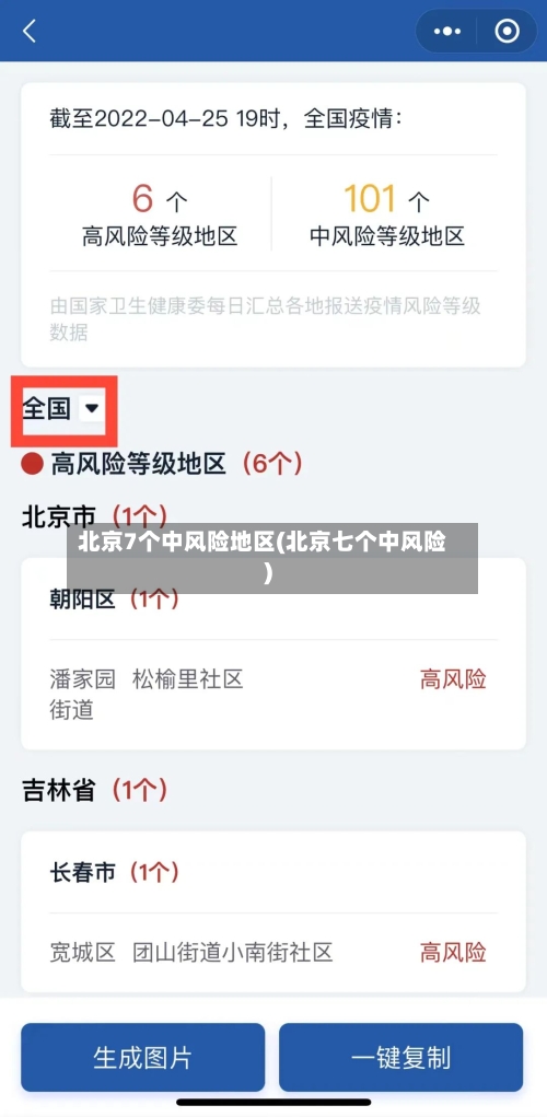 北京7个中风险地区(北京七个中风险)